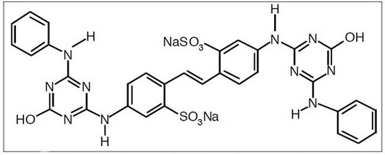 熒光增白劑的結構示例